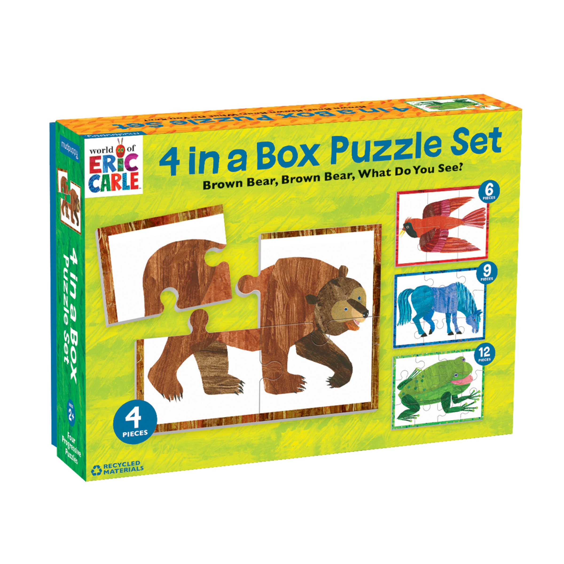 Eric　4-in-1　Bear　of　World　–　Carle-　Set　a　Brown　Puzzle　Upon　Once　Bookstore